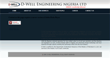 Tablet Screenshot of d-wellengineering.com